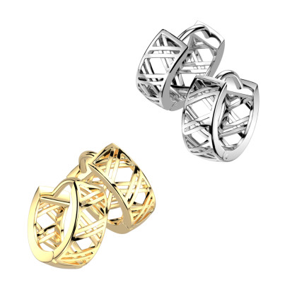 Náušnice kroužky chirurgická ocel SESE4562