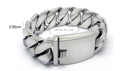 Masivní náramek chirurgická ocel JCFCE226