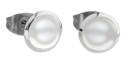 Náušnice s perlami SEE158-White