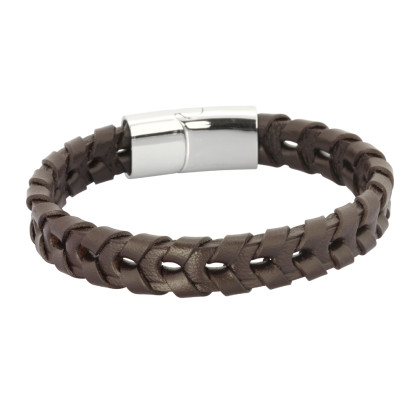 Kožený náramek pro muže BSS560BR