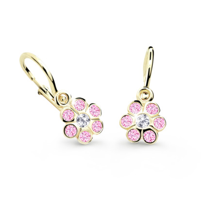 Náušnice pro miminka Cutie Jewellery C1737Z-Růžová