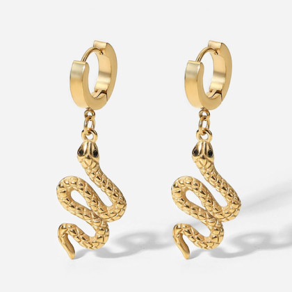 Visací ocelové náušnice hadi WJHE431