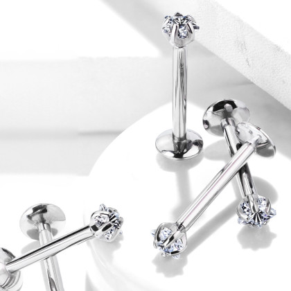 Titanový piercing do rtu hvězdička SET23LI5