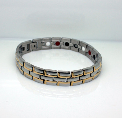 Náramek s magnety z chirurgické oceli WJHB708SG