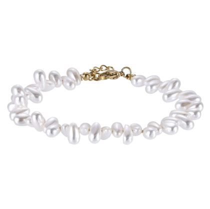 Elegantní perlový náramek z chirurgické oceli BSS1115