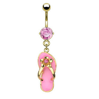 piercing do pupíku 5574-pink