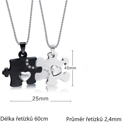 Přívěsky pro dva JCFCN039BS