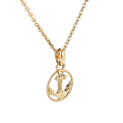 Ocelový přívěsek kotva + řetízek Genco GPSS1424ST