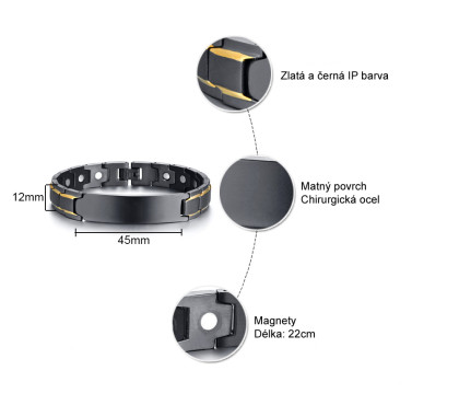 Náramek na ruku chirurgická ocel JCFSBRM124