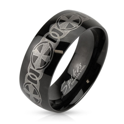 Pánský ocelový prsten Spikes 3898