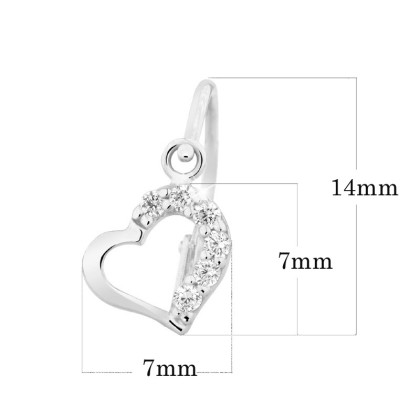 Náušnice z bílého zlata pro miminko C2757B