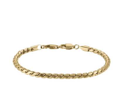 Minimalistický pozlacený náramek z chirurgické oceli BSS1120