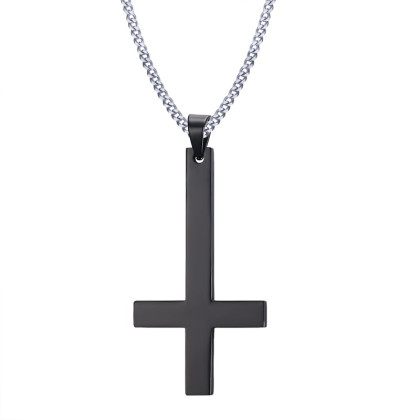 Satanský kříž z chirurgické oceli SEPN571ST