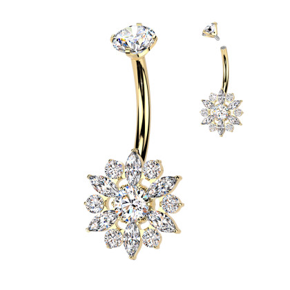 Piercing do břicha z titanu SETIN69-ST