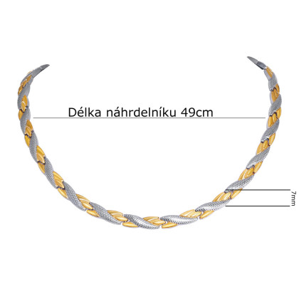Magnetický náhrdelník z titanu JCFCNC10GS