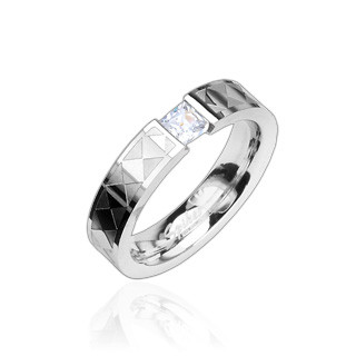 Ocelový prsten R8009