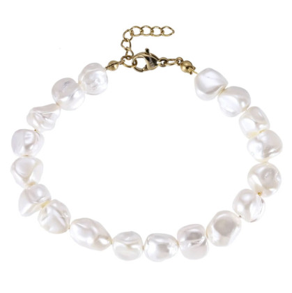 Elegantní perlový náramek z chirurgické oceli BSS1116