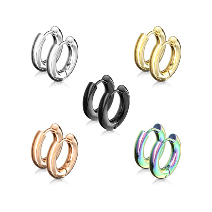 Kruhové náušnice chirurgická ocel 1007-GD