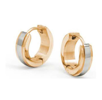 Náušnice z chirurgické oceli kroužky Inori INER93E