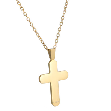 Pozlacený náhrdelník z chirurgické oceli PSS1176GD