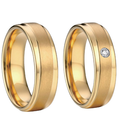 Ocelové snubní prsteny SPPL007
