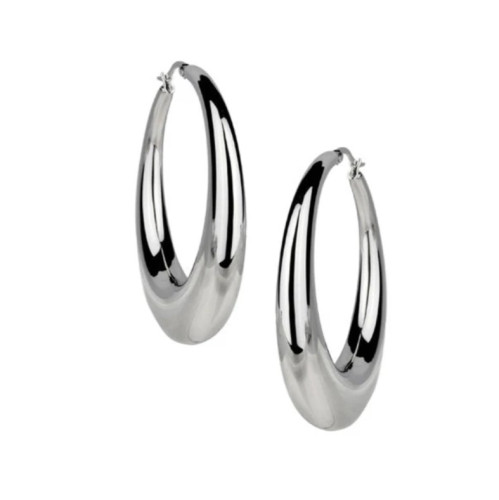 Dámské kruhové náušnice z chirurgické oceli ESS150