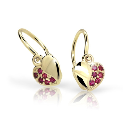 Cutie Jewellery dětské náušnice C2160Z Ruby Dark
