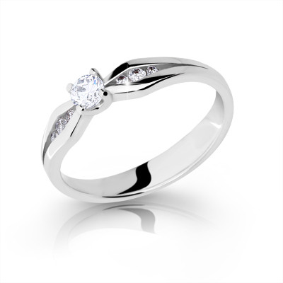 Zásnubní prstýnek stříbro 2122
