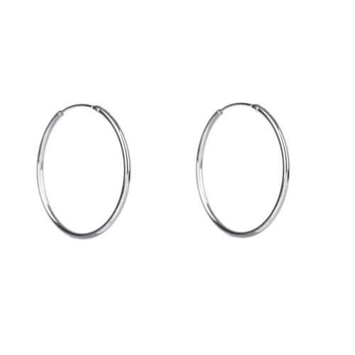 Náušnice kruhy stříbrné 305754008
