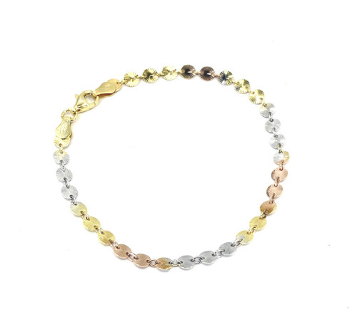 Luxusní stříbrný náramek zlatý 3131810002