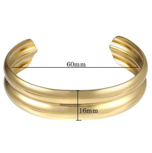 Náramek bangle z chirurgické oceli MBSG20GD