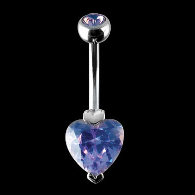 Piercing pupíku 06-Lavender