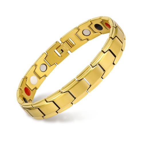 Pozlacený náramek s magnety WJHB707GD