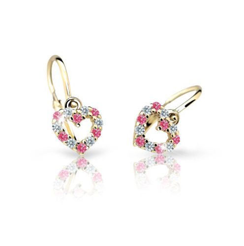 Zlaté dětské náušnice Cutie Jewellery C2157Z-Tcf Red