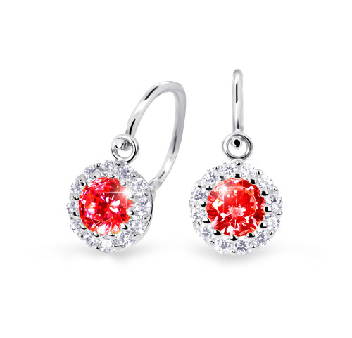 Zlaté dětské náušnice Cutie Jewellery C2745B-Ruby dark