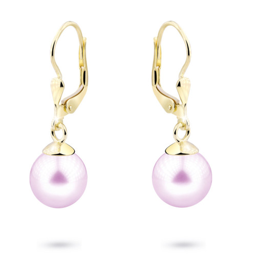 Zlaté náušnice perly Z3019Z-P