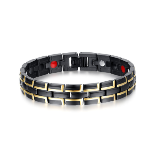 Pánský náramek s magnety chirurgická ocel WJHB708BK