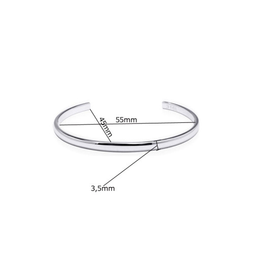 Jemný dámský náramek z chirurgické oceli Genco GBSG13ST-55