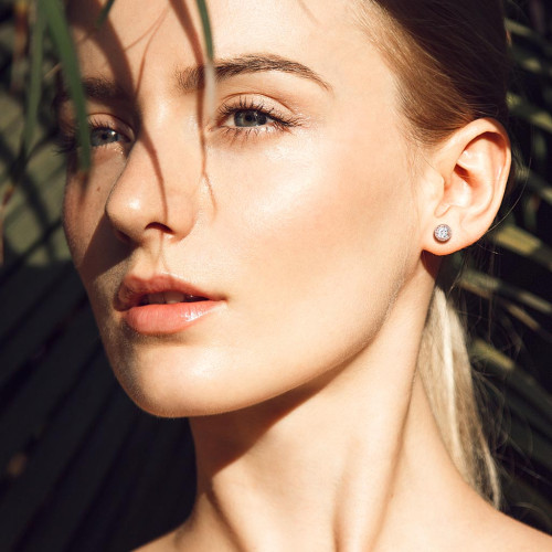 Dámské náušnice s kamínky SEE024