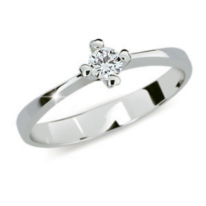 Zásnubní prstýnek stříbro 2089