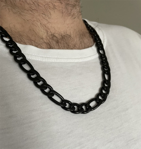 Řetízek z chirurgické oceli černý WJHN75BK