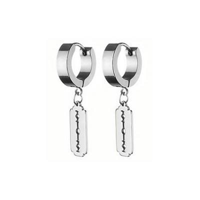 Visací náušnice z chirurgické oceli WJHE58-ST