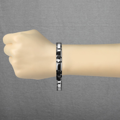 Luxusní pánský wolframový náramek SESTUB005BK
