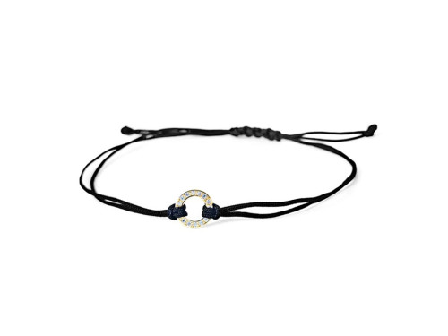 Moderní náramek se zlata a nylonu Z3061N-60-10-X-1-B