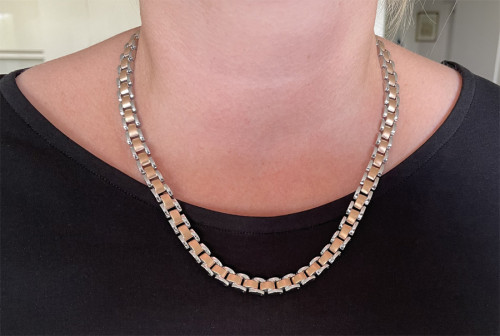 Náhrdelník pro ženy chirurgická ocel s magnety WJHN193