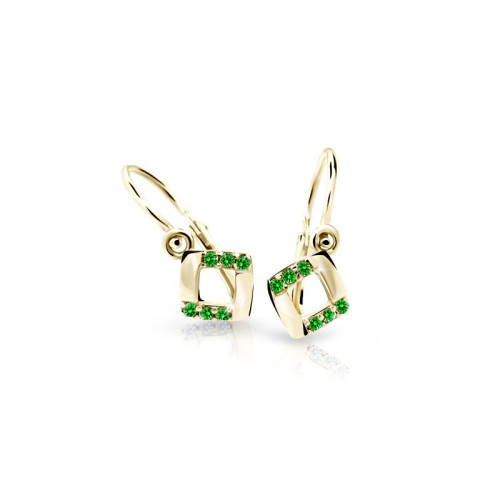 Dětské zlaté náušnice C22689Z-Green