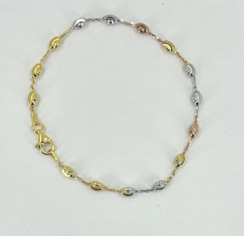 Luxusní stříbrný náramek zlatý 3104730023