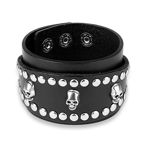 Kožený nátepník pro muže SESL0211-BK