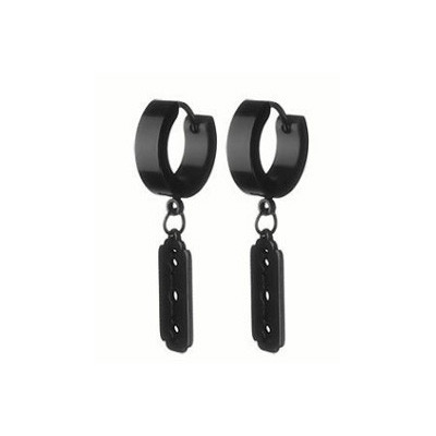 Náušnice kroužky chirurgická ocel WJHE58-BK