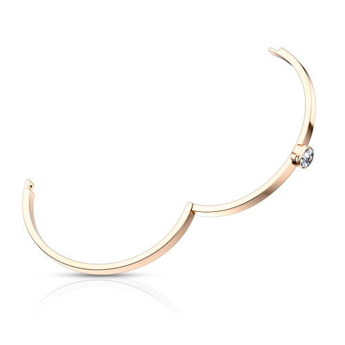 Ocelový zlatý náramek na paži 0986-RG